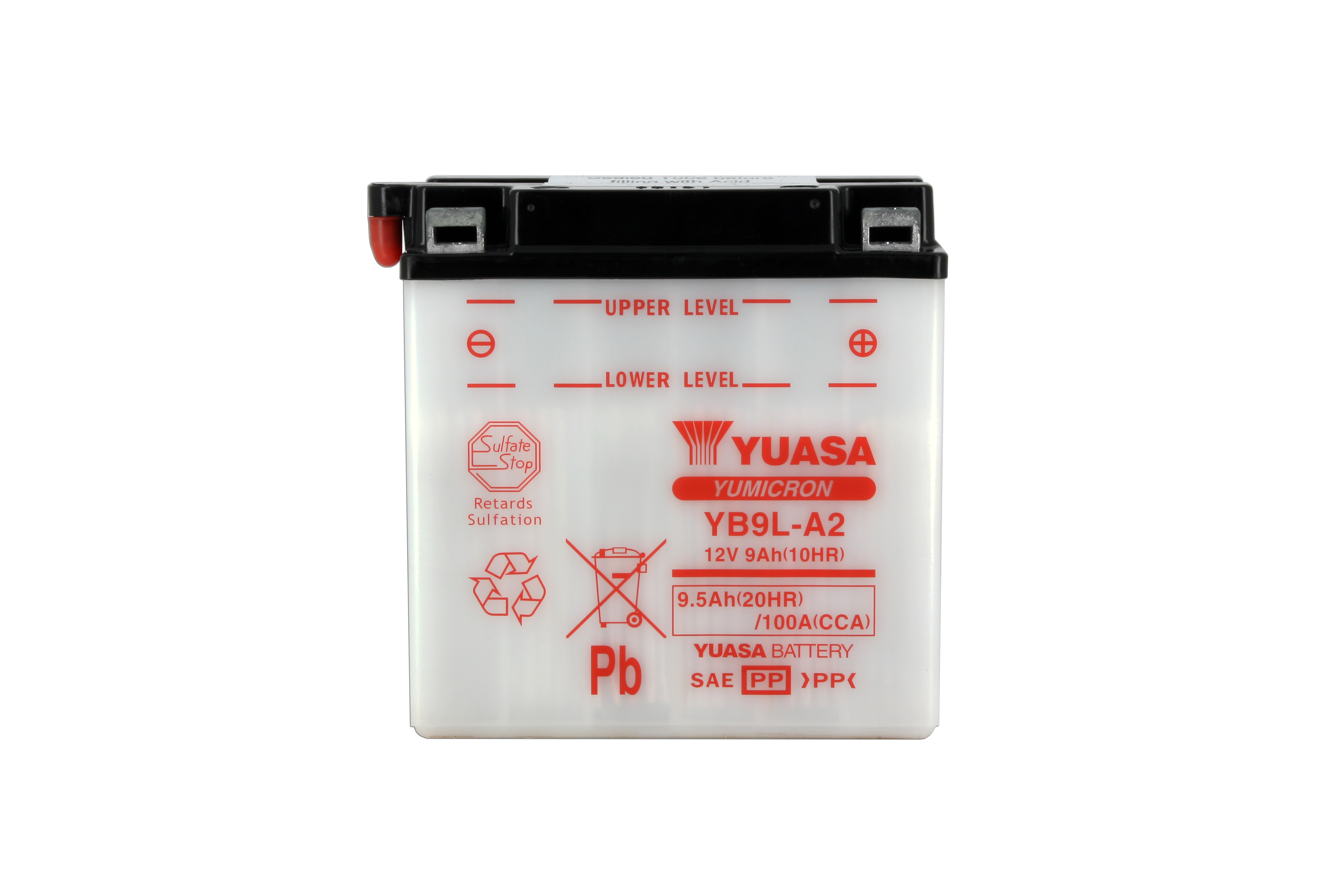 Batteria YB9L-A2 - Convenzionale - Con manutenzione - Fornita senza acido