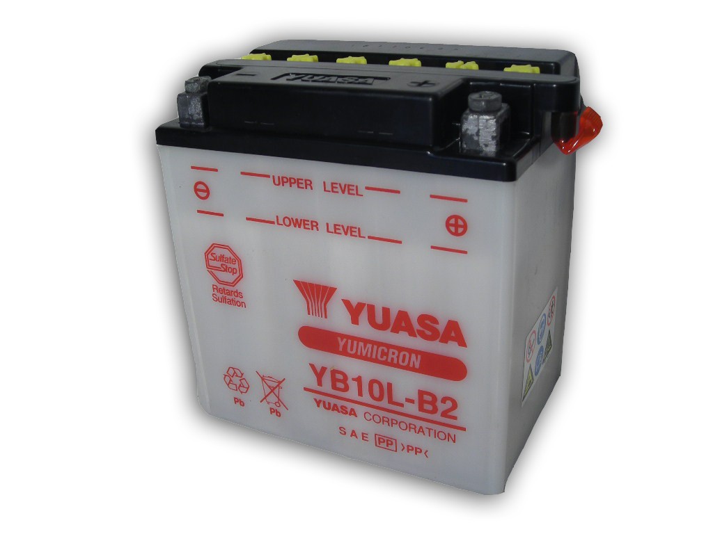 Batteria YB10L-B2 - Convenzionale - Con manutenzione - Fornita senza acido