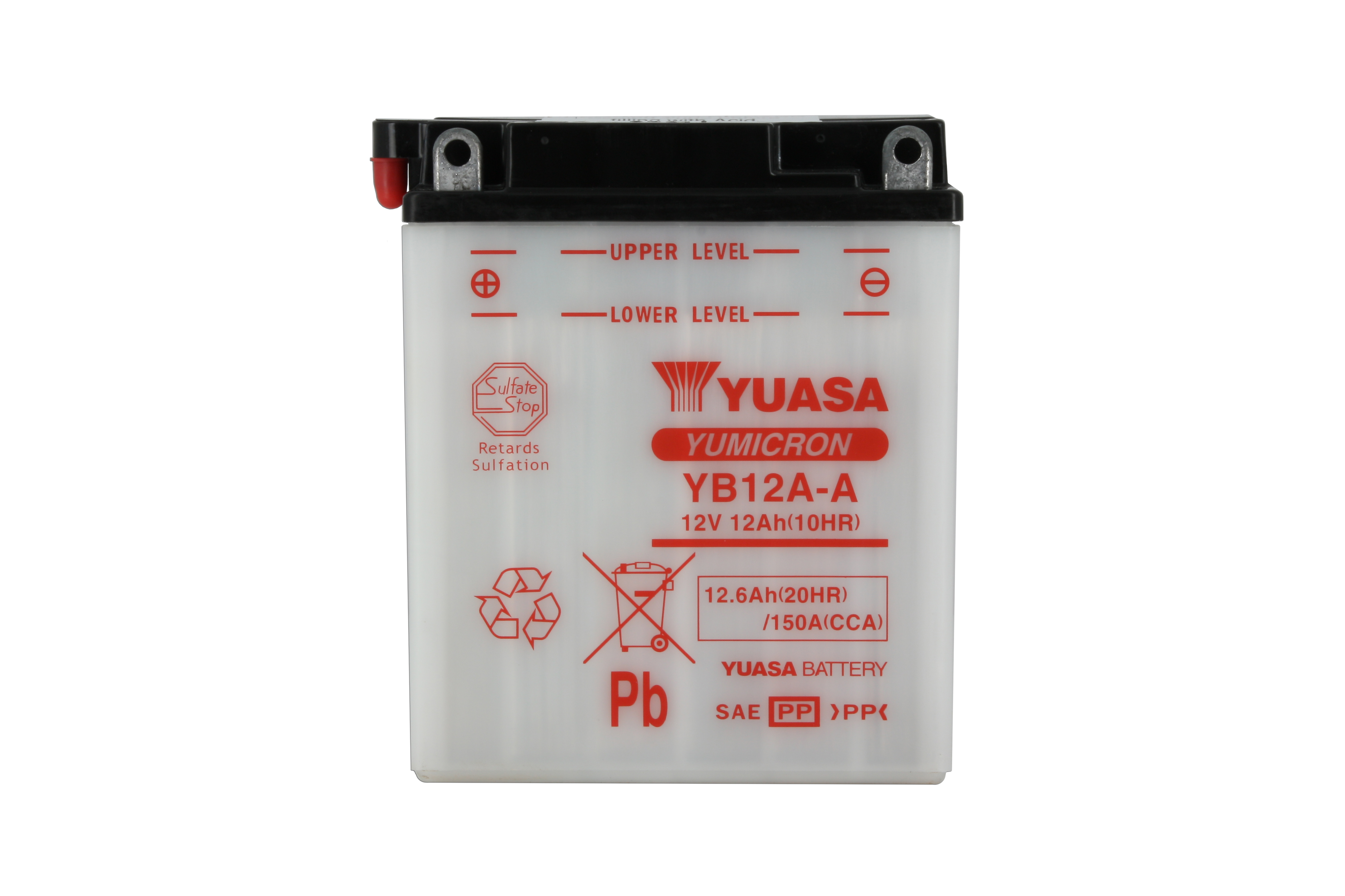 Batteria YB12A-A - Convenzionale - Con manutenzione - Fornita senza acido