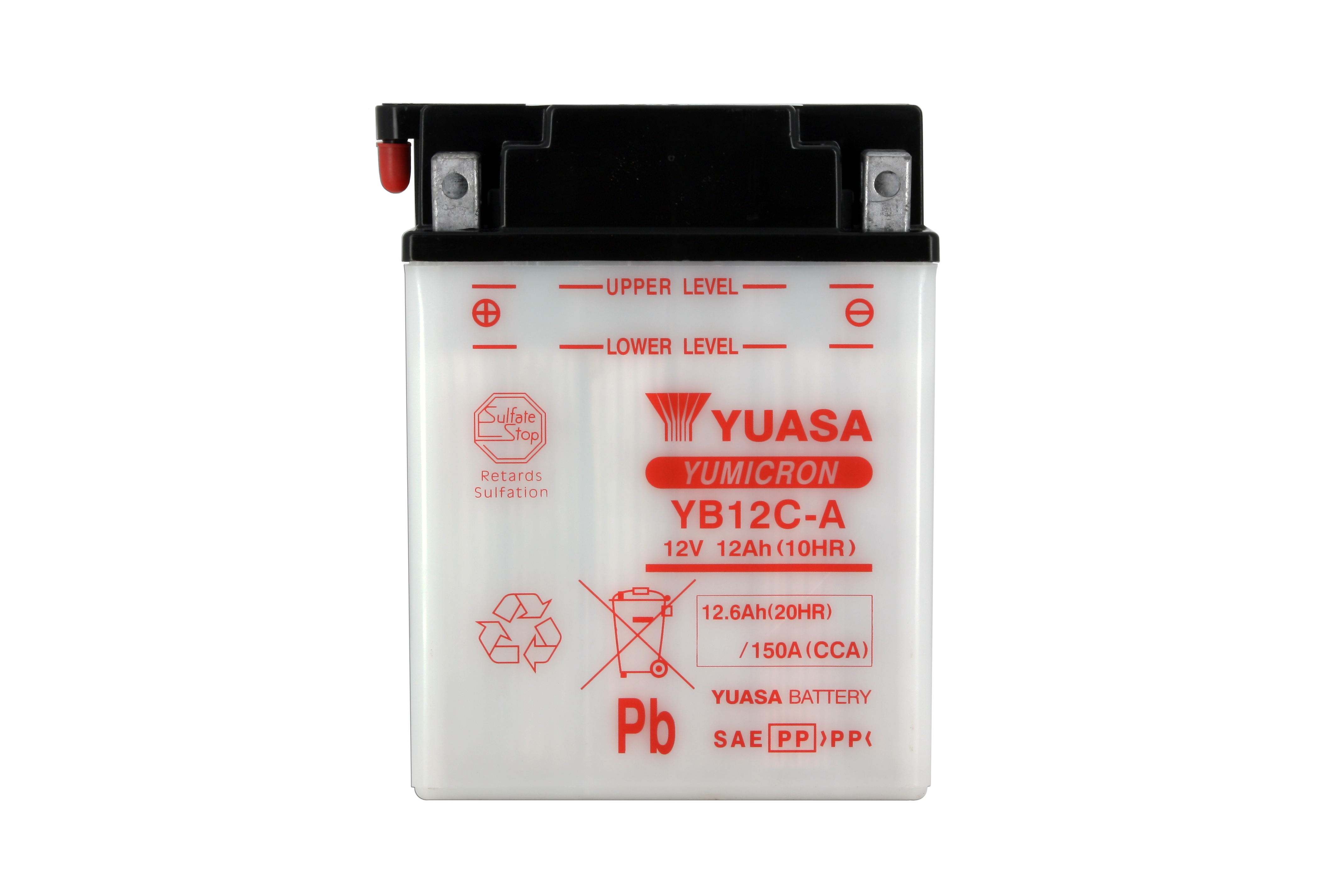 Batteria YB12C-A - Convenzionale - Con manutenzione - Fornita senza acido