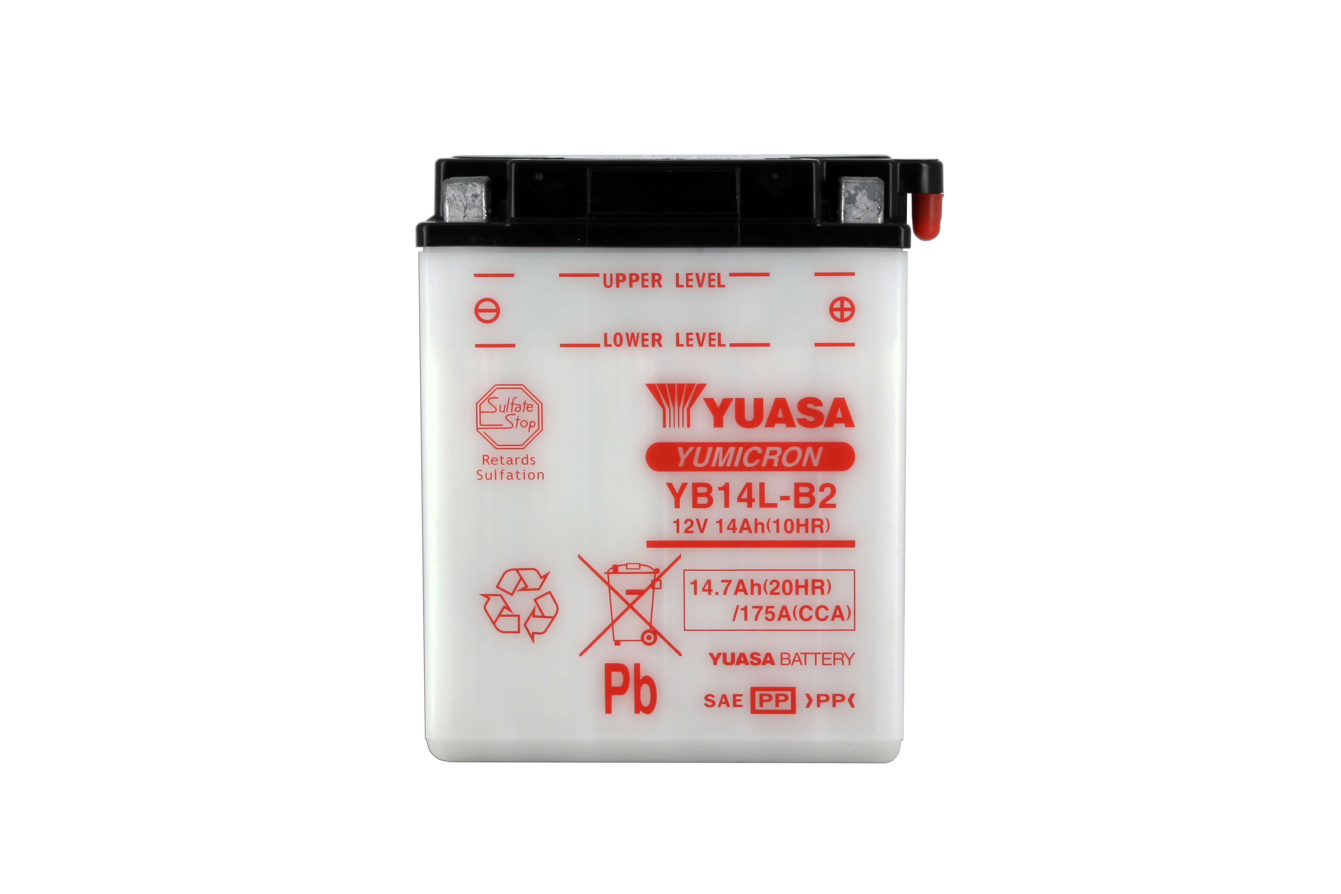 Batteria YB14L-B2 - Convenzionale - Con manutenzione - Fornita senza acido