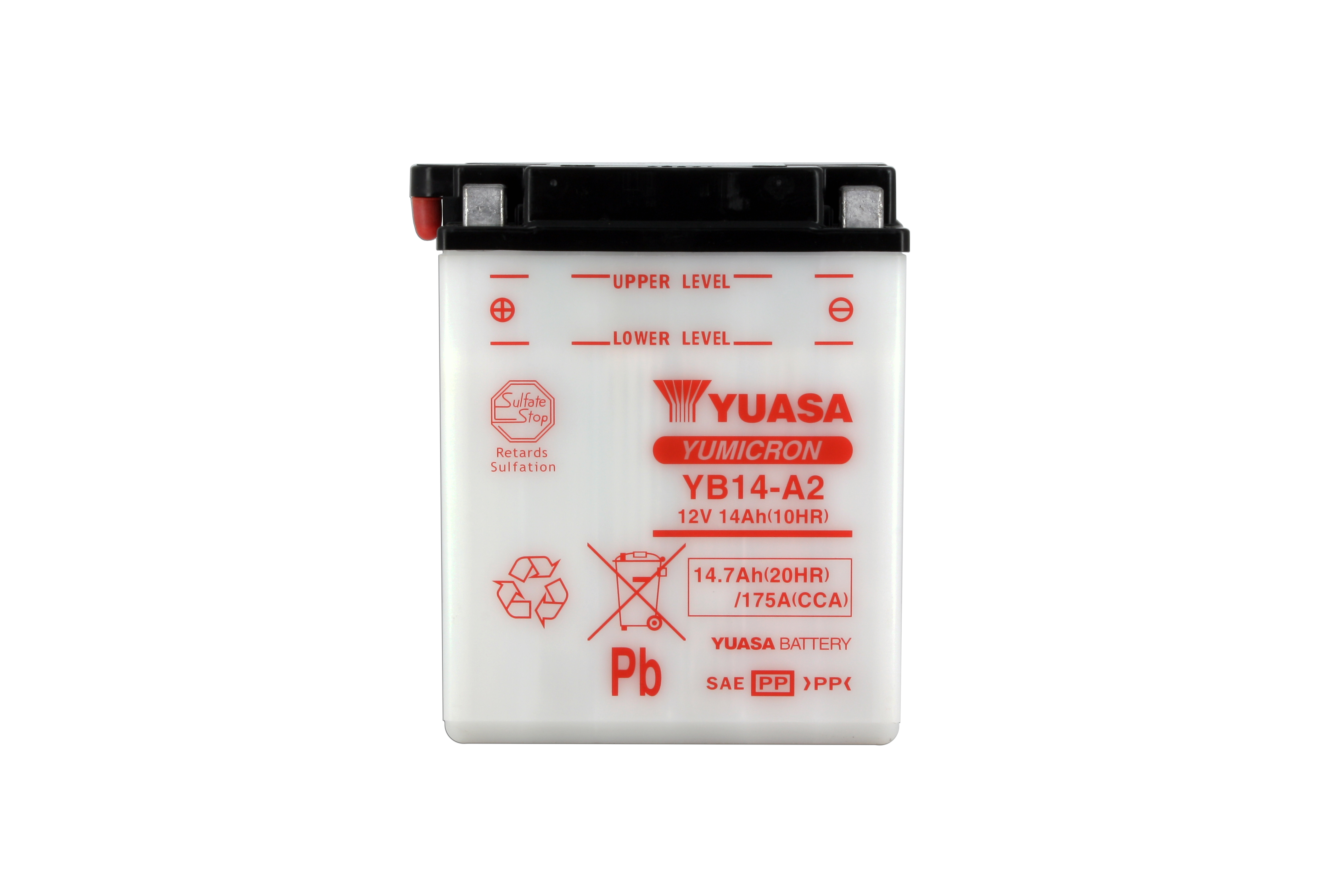 Batteria YB14-A2 - Convenzionale - Con manutenzione - Fornita senza acido