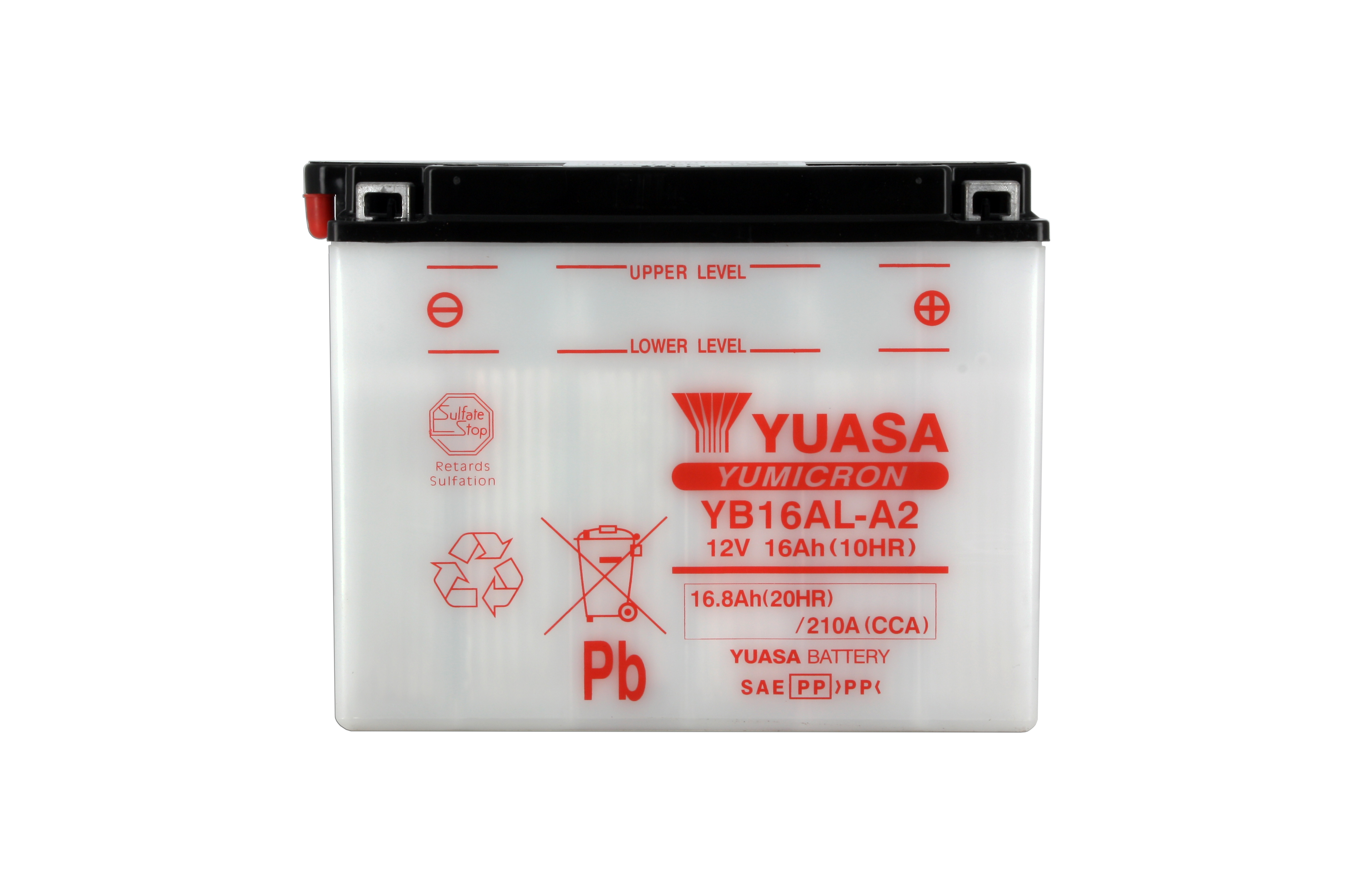Batteria YB16AL-A2 - Convenzionale - Con manutenzione - Fornita senza acido