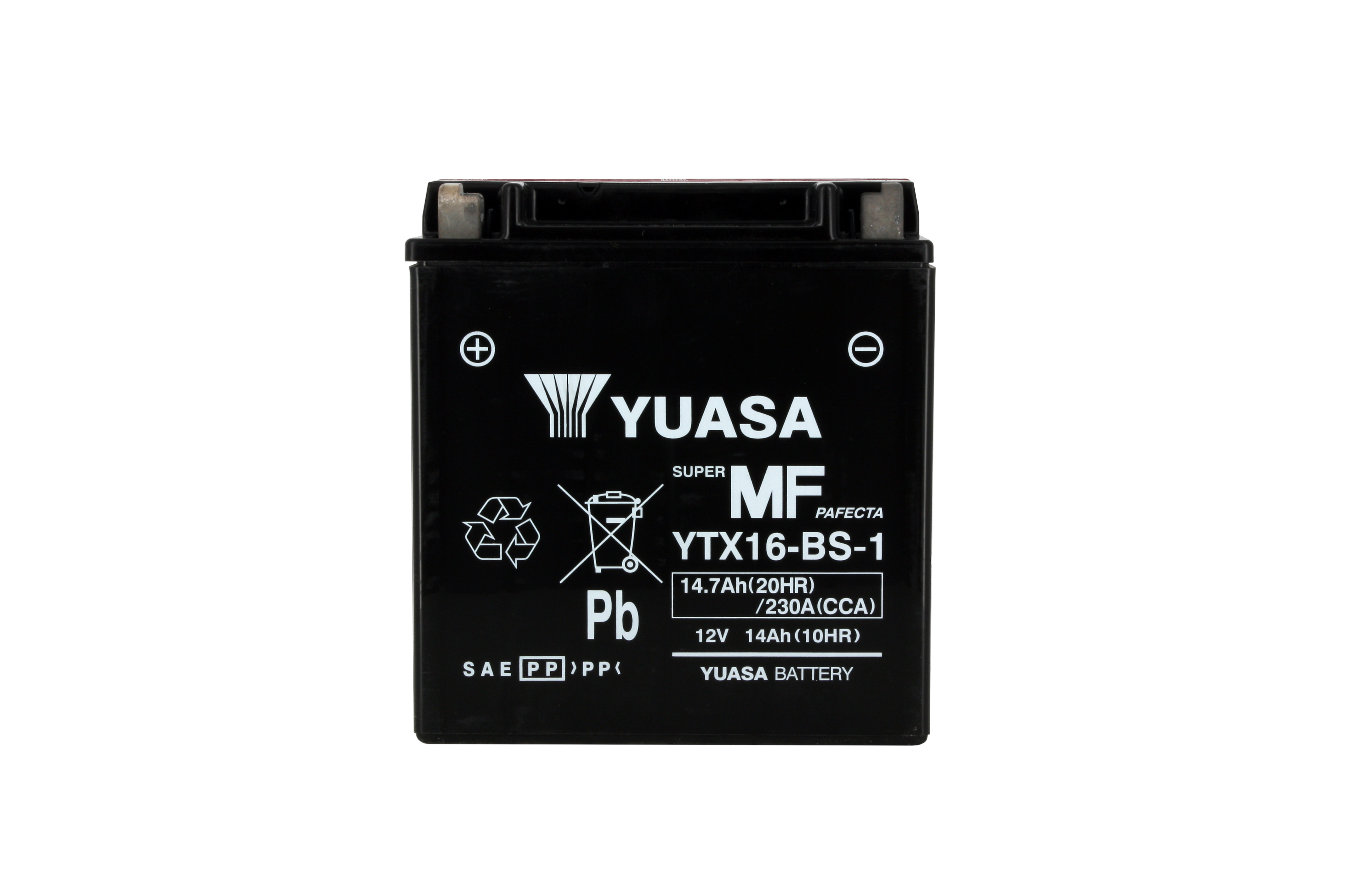 Batteria YTX16-BS-1 - AGM - Senza manutenzione - Fornita con pack acido