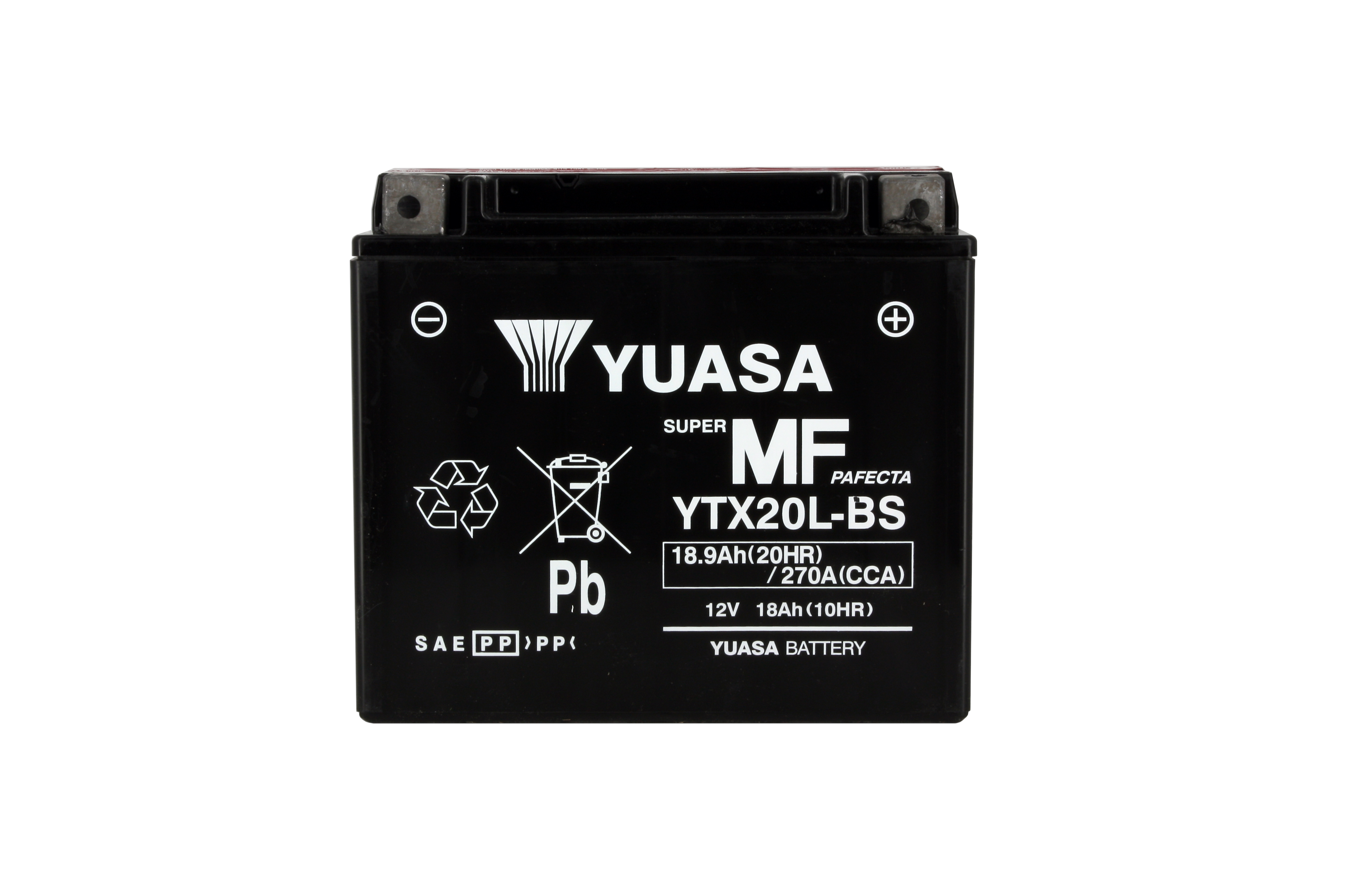 Batteria YTX20L-BS - AGM - Senza manutenzione - Fornita con pack acido