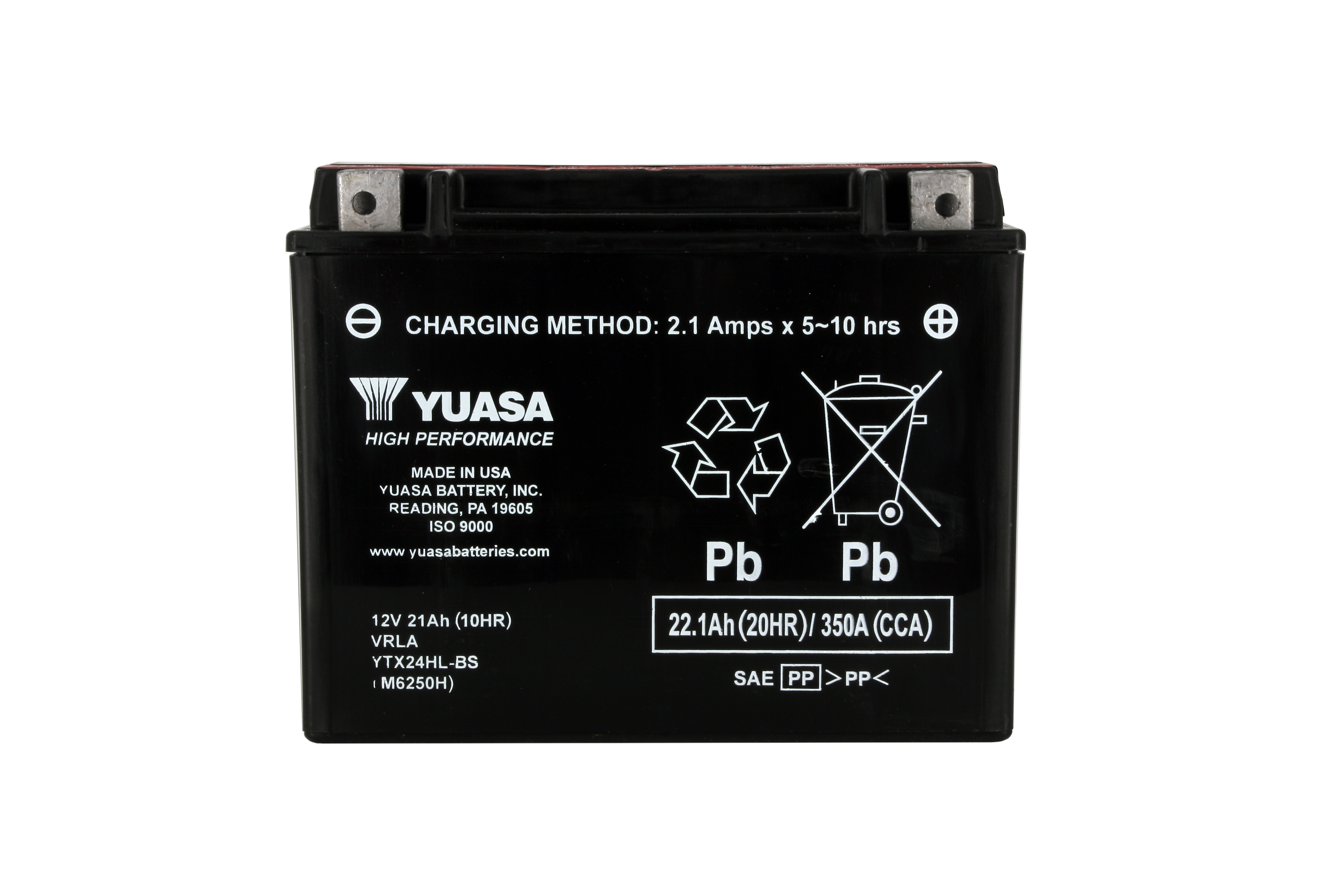 Batteria YTX24HL-BS - AGM - Senza manutenzione - Fornita con kit acido