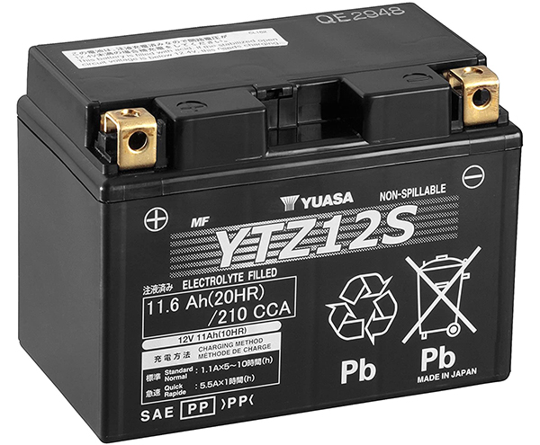 Batteria YTZ12S - AGM - Senza manutenzione - Pronta all'uso