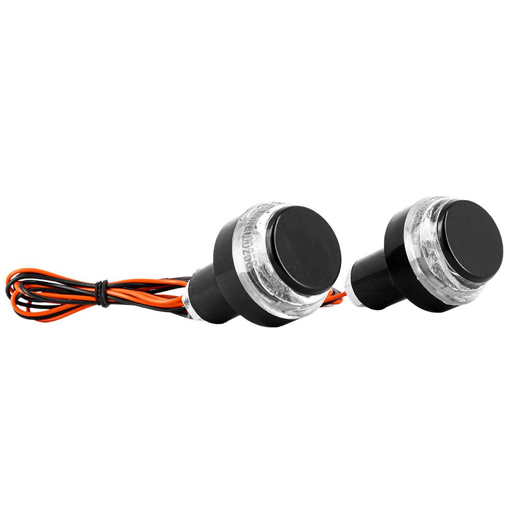 Terminali Manubrio con Frecce LED in Plastica Nera