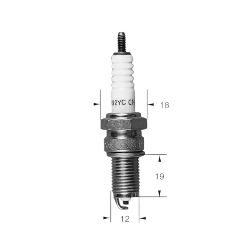 Candela 8809 Ø12mm Attacco: 19mm Equivalenza DR8ES / DPR9EIX-9