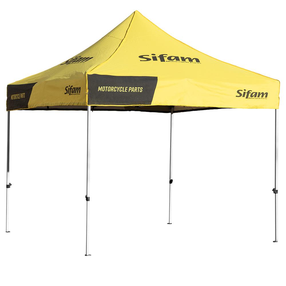 Gazebo Pieghevole - Tenda Acciaio Paddock 3x3 - Giallo