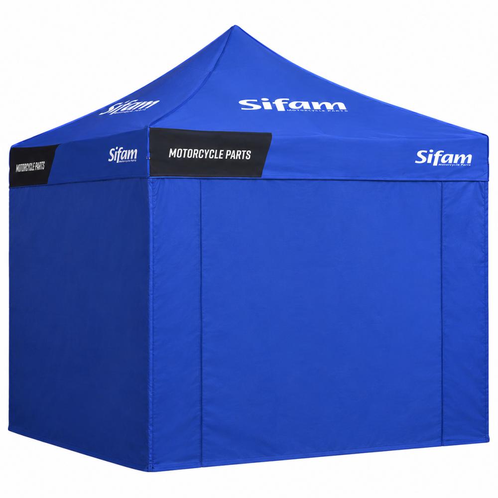 Barnum - Gazebo - Tenda in Acciaio Paddock 3x3 - Blu - Pacchetto 4 pareti (3+1)