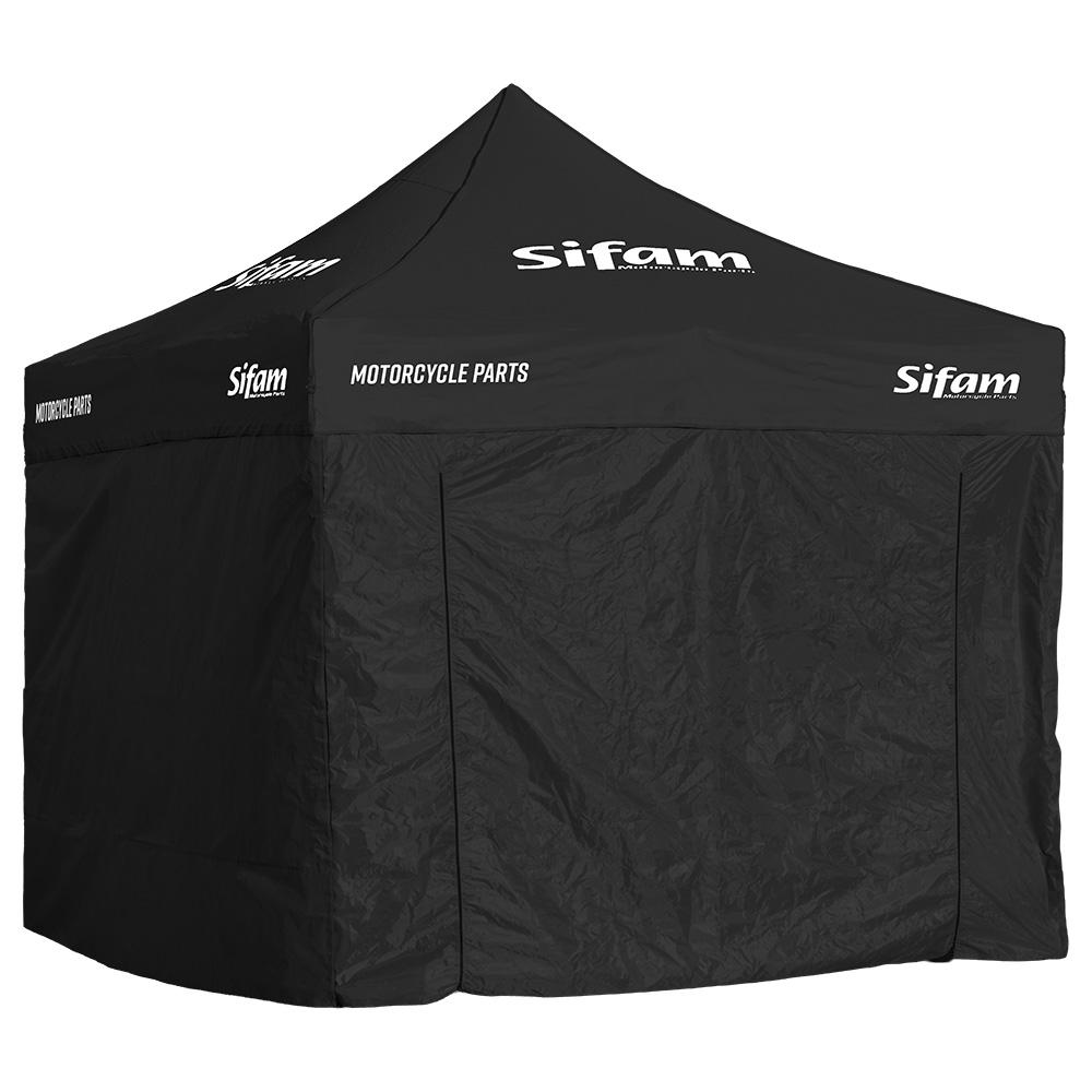 Barnum - Gazebo - Tenda in Acciaio Paddock 3x3 - Nero - Pacchetto 4 pareti (3+1)