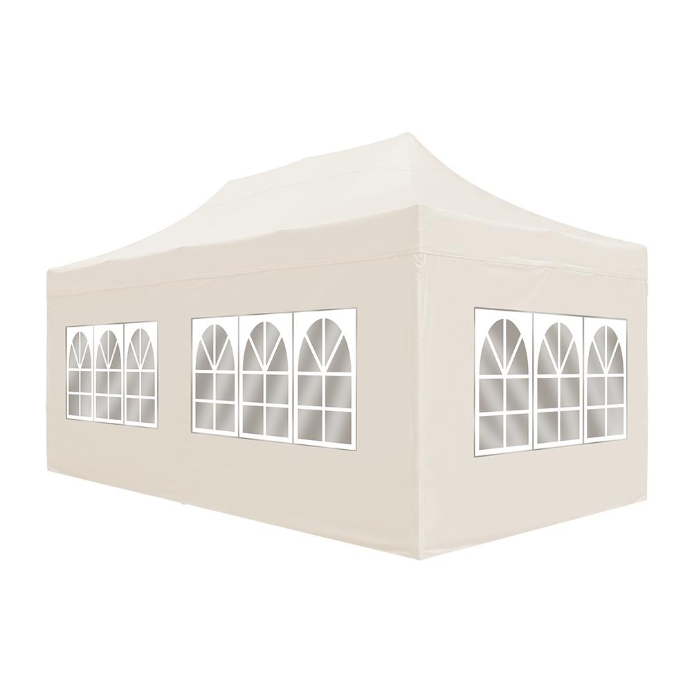 Barnum 6M x 3M Beige - Struttura in acciaio - tessuto in poliestere 600D rinforzato