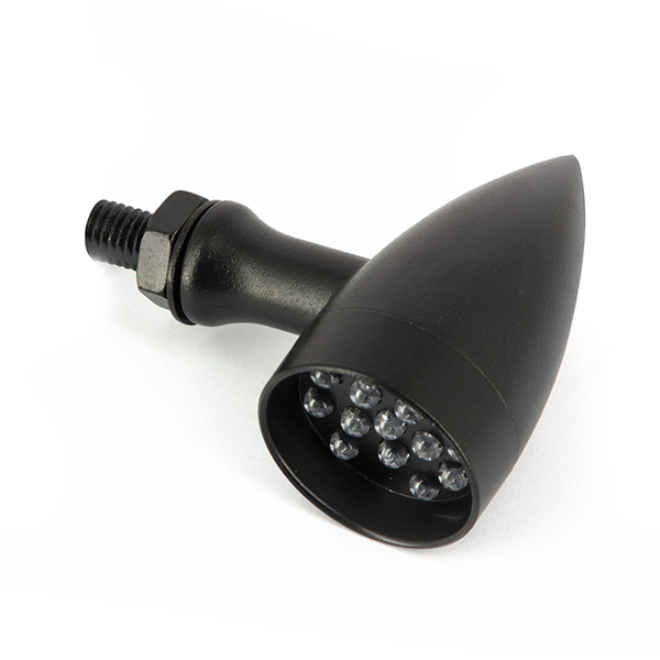 Coppia di Mini Lampeggiante Acciaio LED: lampeggiante 14 LED arancione