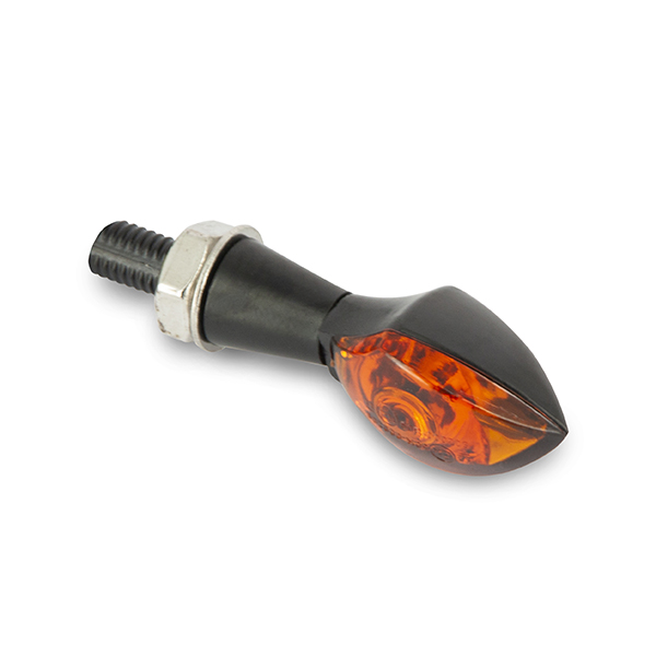 Coppia di Mini Lampeggianti LED Acciaio Ovale