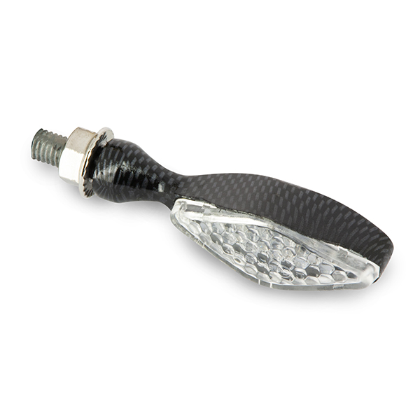 Coppia di mini clignotants Losange a LED - Look Carbone