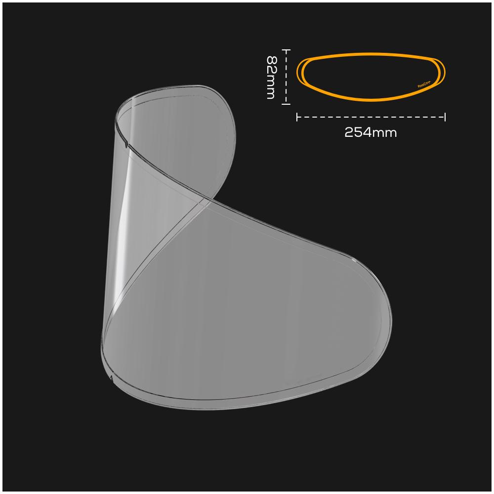 Lentezza adesiva antiappannamento - SMALL - 254x82mm