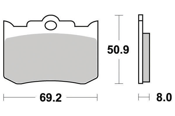 Pastiglie freno Semi-metallico Platinium Road - R90