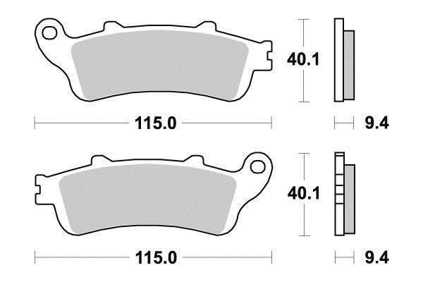 Pastiglia freno Sinter Grip Maxi Scooter - R90