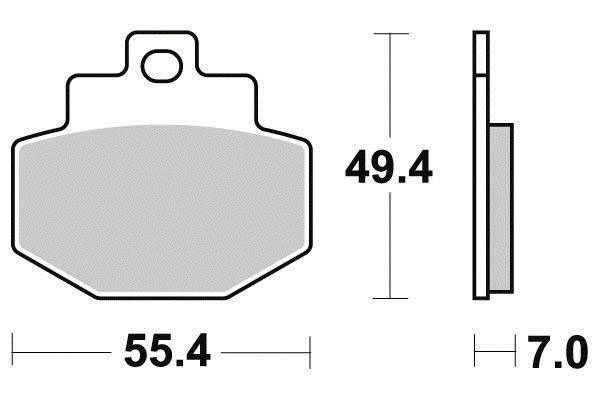 Pastiglie freno Semi-metallico Eco-Friction Road - R90