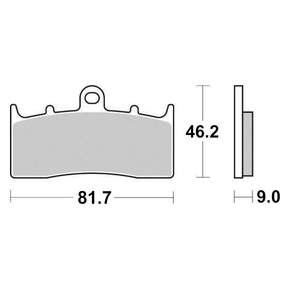 Pastiglie freno Semi-Metallo Platinum + Strada/Off Road - R90