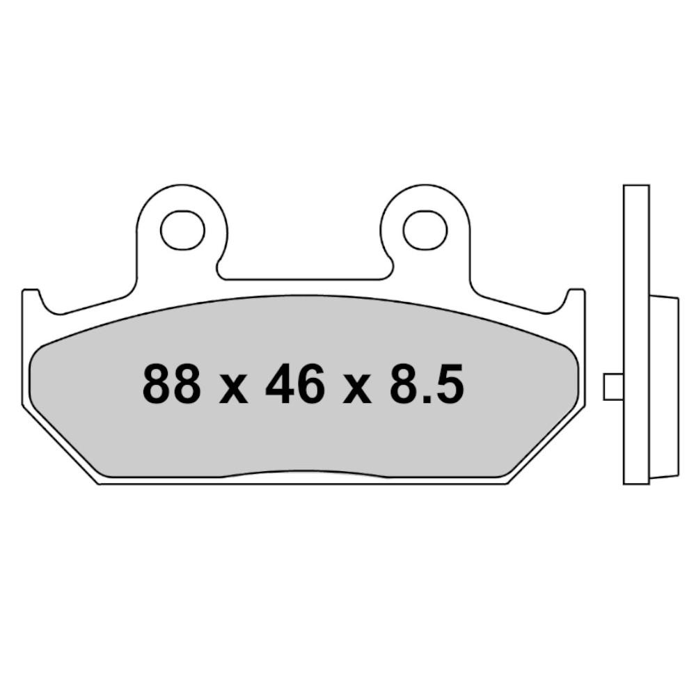 Pastiglia freno in metallo sinterizzato Sinter Grip Road - R90