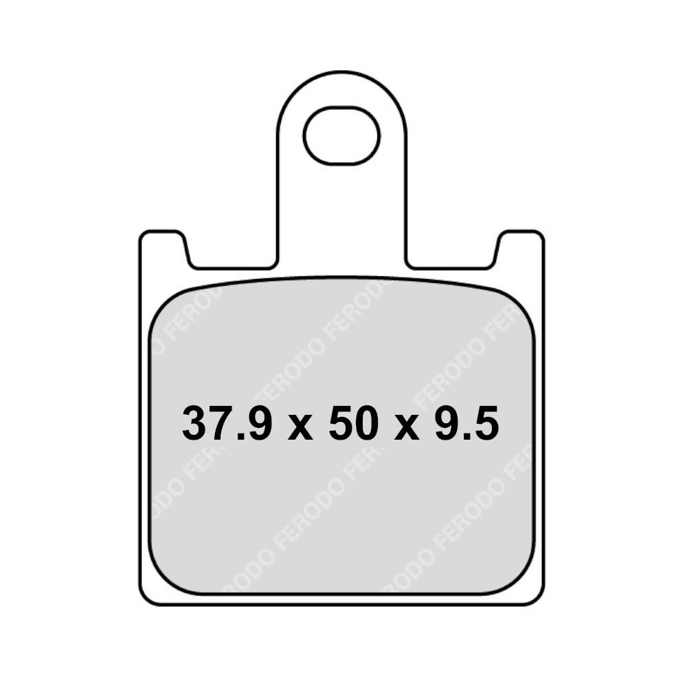 Pastiglia freno Metallo sinterizzato Sinter Grip Road - R90 - (1 set = 4 pastiglie)