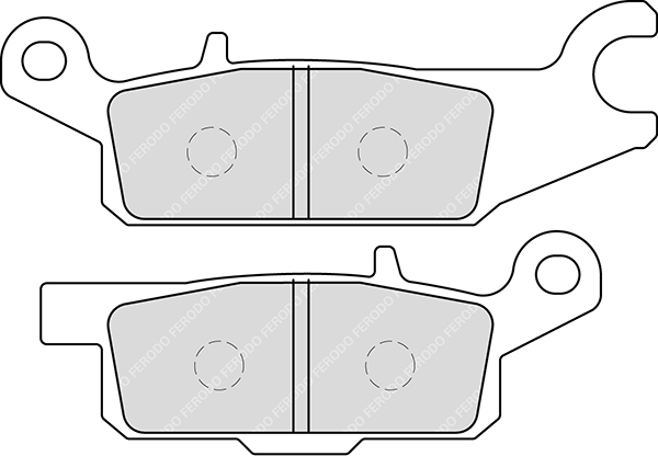 Pastiglia freno Organique Eco-Friction Route Ant.SX - R90