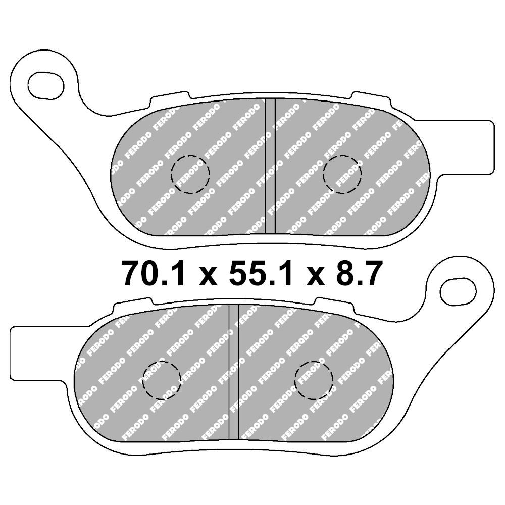 Pastiglia Ferodo in metallo sinterizzato - Sinter Grip Road - R90