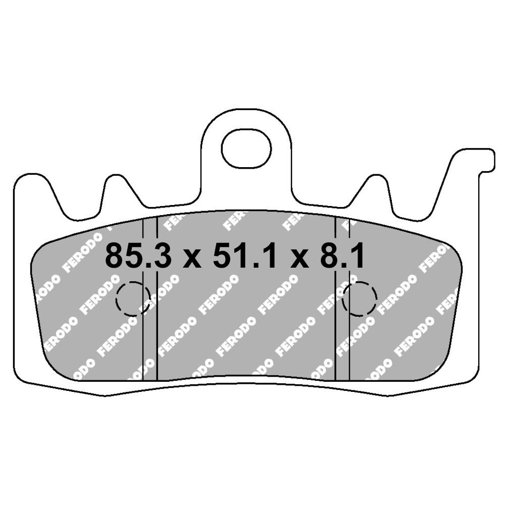 Pastiglia freno Metal Sinter Grip Road - R90 per pinza BREMBO M4.32