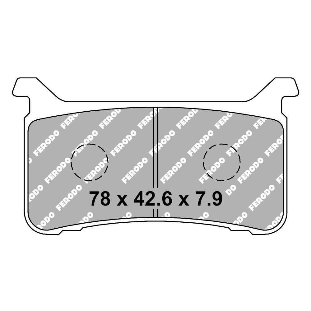 Pastiglia freno in metallo sinterizzato Sinter Grip Road - R90 - Pinza TOKICO