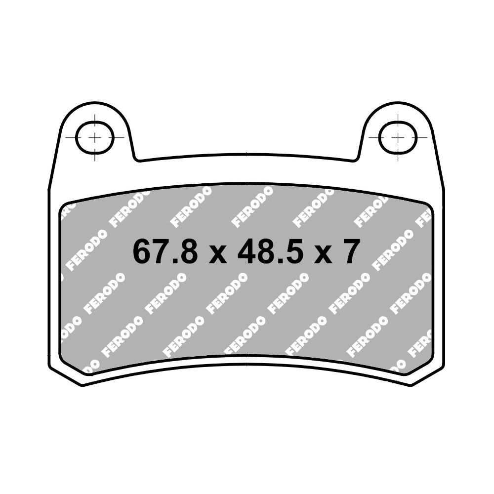 Pasticca freno Semi-Metallo Eco-Friction Strada - R90