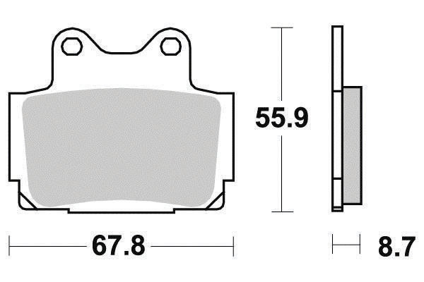 Pastiglie freno Semi-metallico Eco-Friction Road - R90