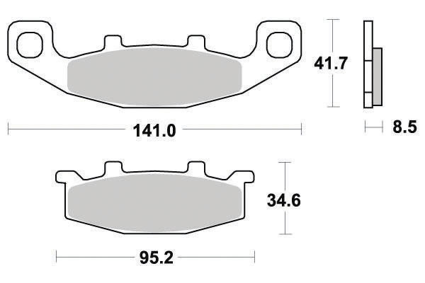 Pastiglia freno Sinter Grip Road - R90