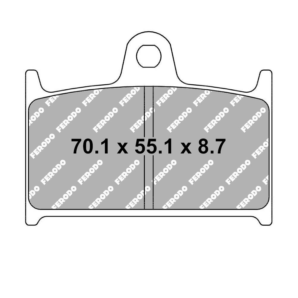 Pastiglia freno in metallo sinterizzato Sinter Grip Road - R90