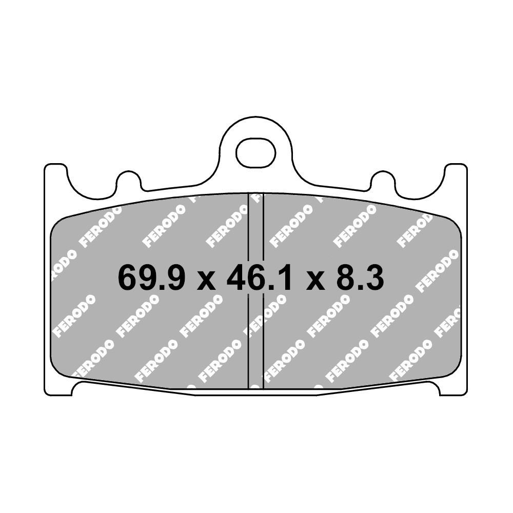 Pastiglia freno in metallo sinterizzato Sinter Grip Road - R90