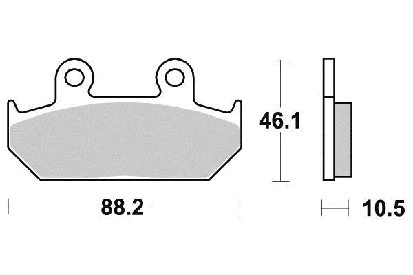 Pastiglie freno Semi-metallico Eco-Friction Road - R90