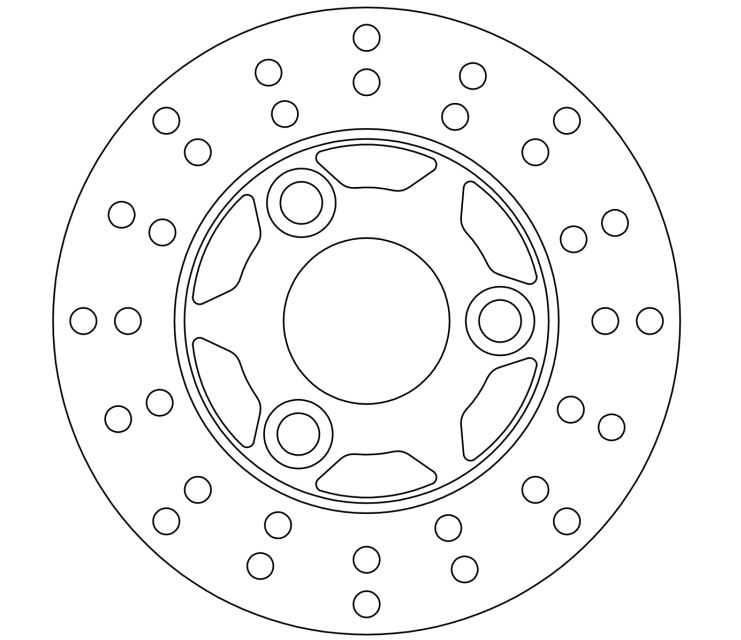 Disco freno fisso MBK - Omologato TÜV