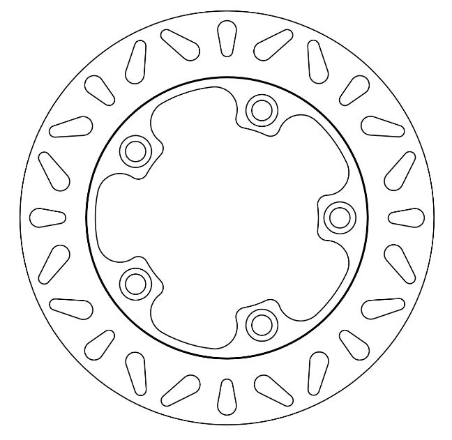 Disco freno fisso SYM - Omologato TÜV