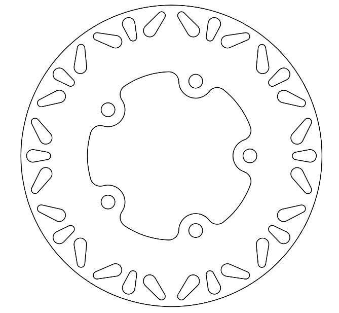 Disco freno fisso SYM - Omologato TÜV