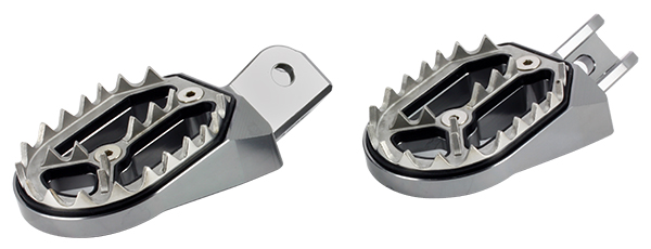 Pedaline Cross Allu CNC Colore Titanio KAWASAKI/SUZUKI