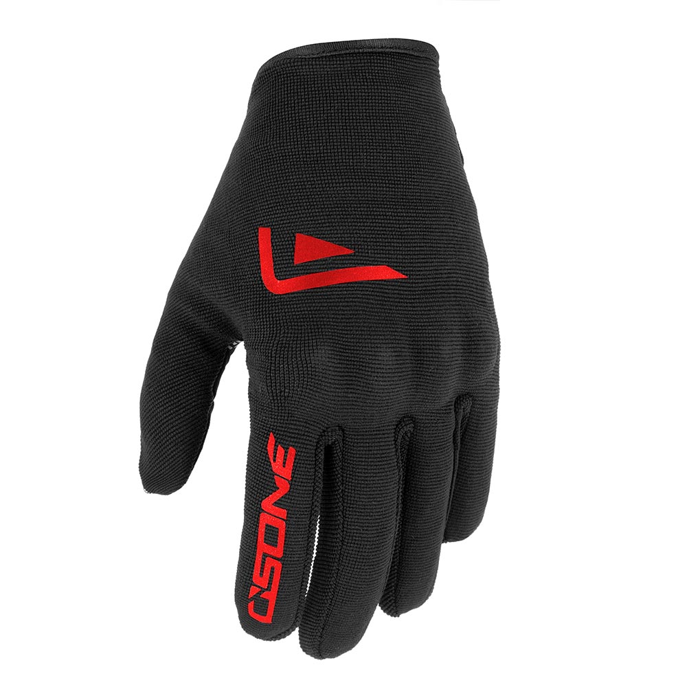 Guanti moto estivi Nero/Rosso - Omologato CE