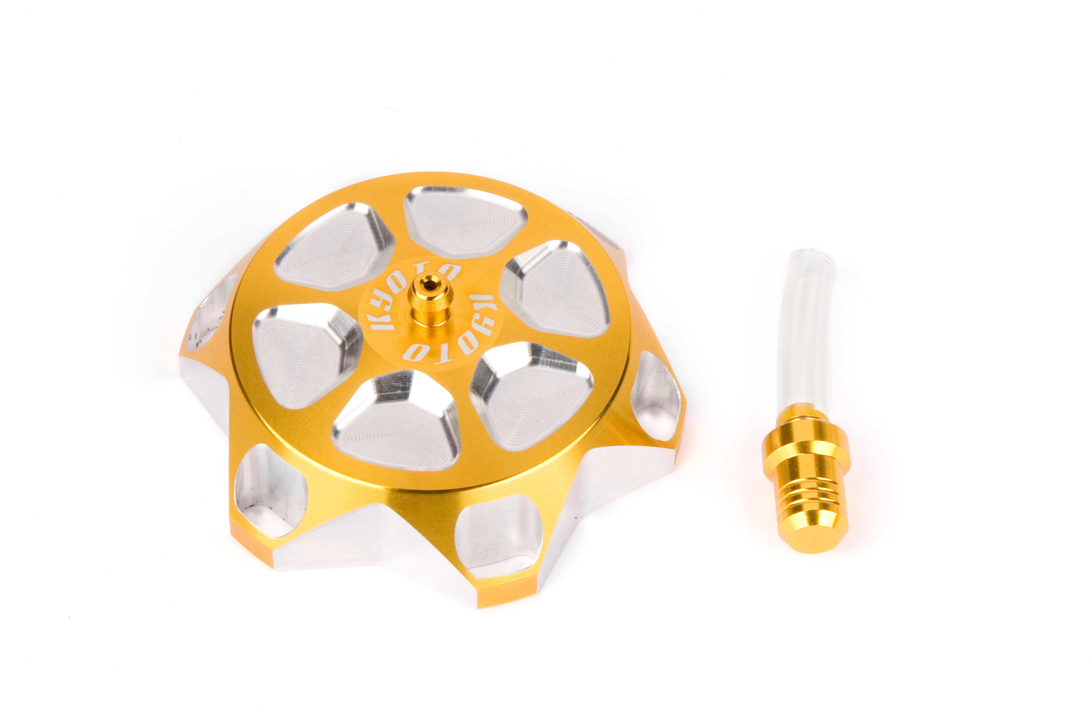 Tappo Serbatoio KawasakiKx65 a 500 Anodizzato Giallo