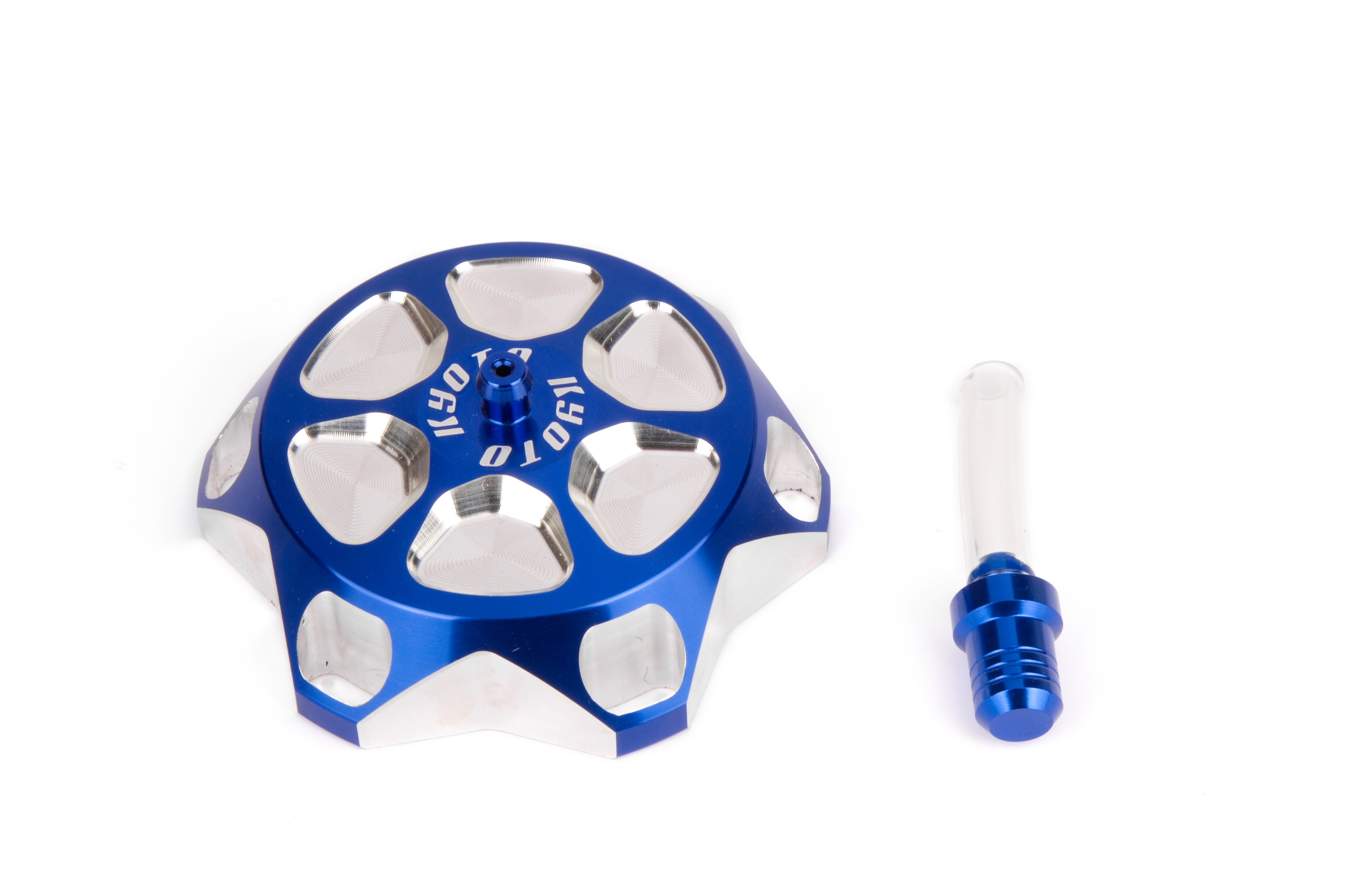 Tappo Serbatoio Yamaha Yz85 a 250/Wr250-450 Forgiato Anodizzato Blu
