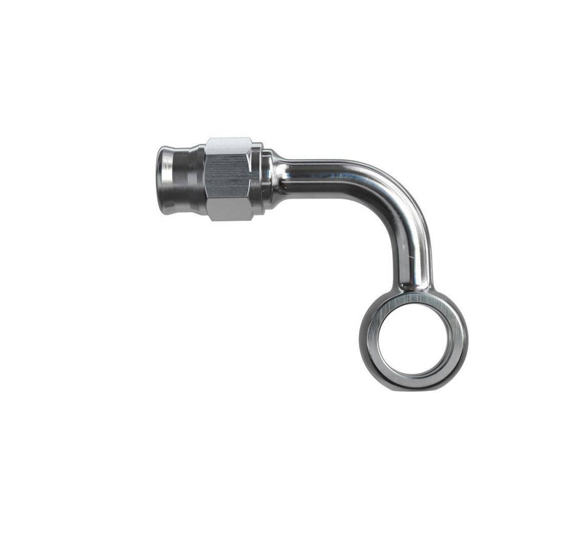 Banjo Acciaio 90° Piatto Ø10mm Placcato
