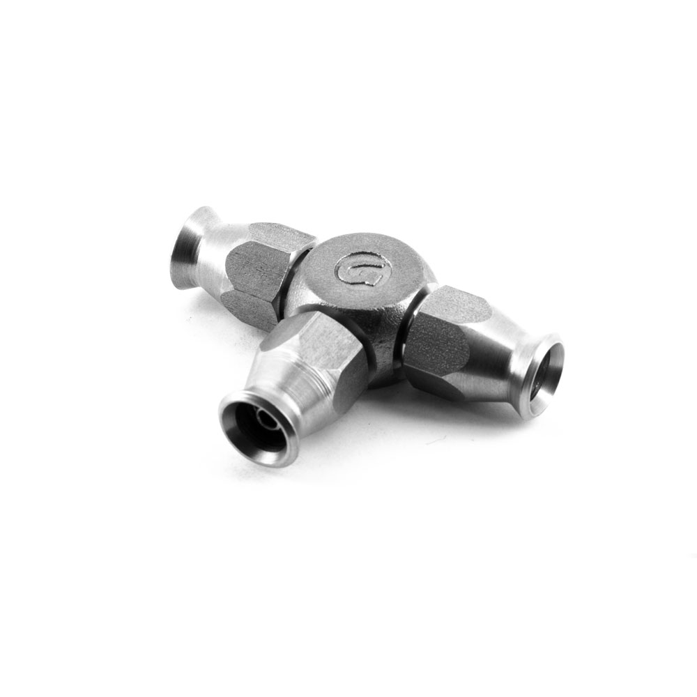 TEE INOX a crimpare 10x100 kit 3 viti 10x100