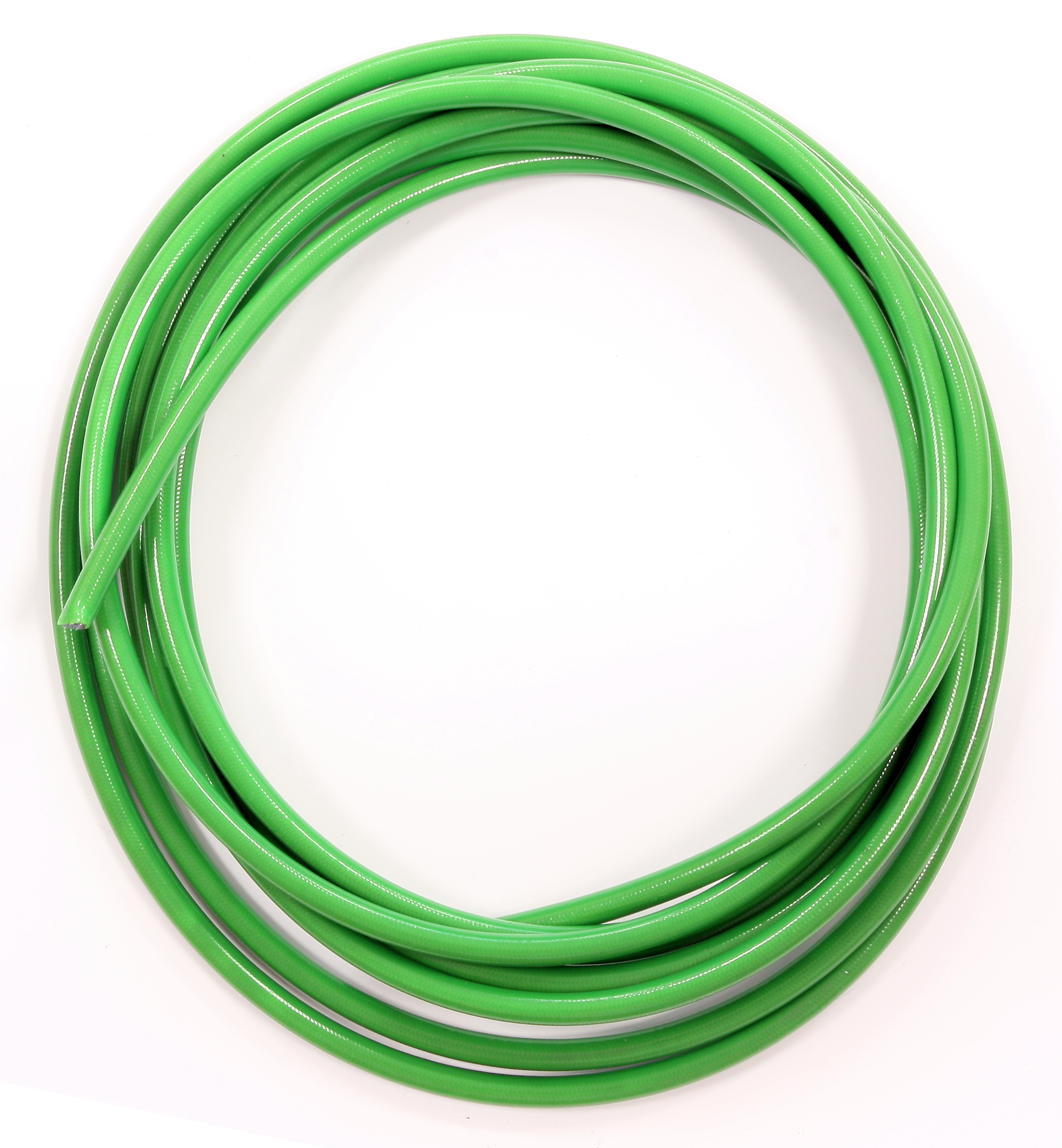 Rotolo di Tubo Intrecciato Inox 5 Metri Guaina Verde