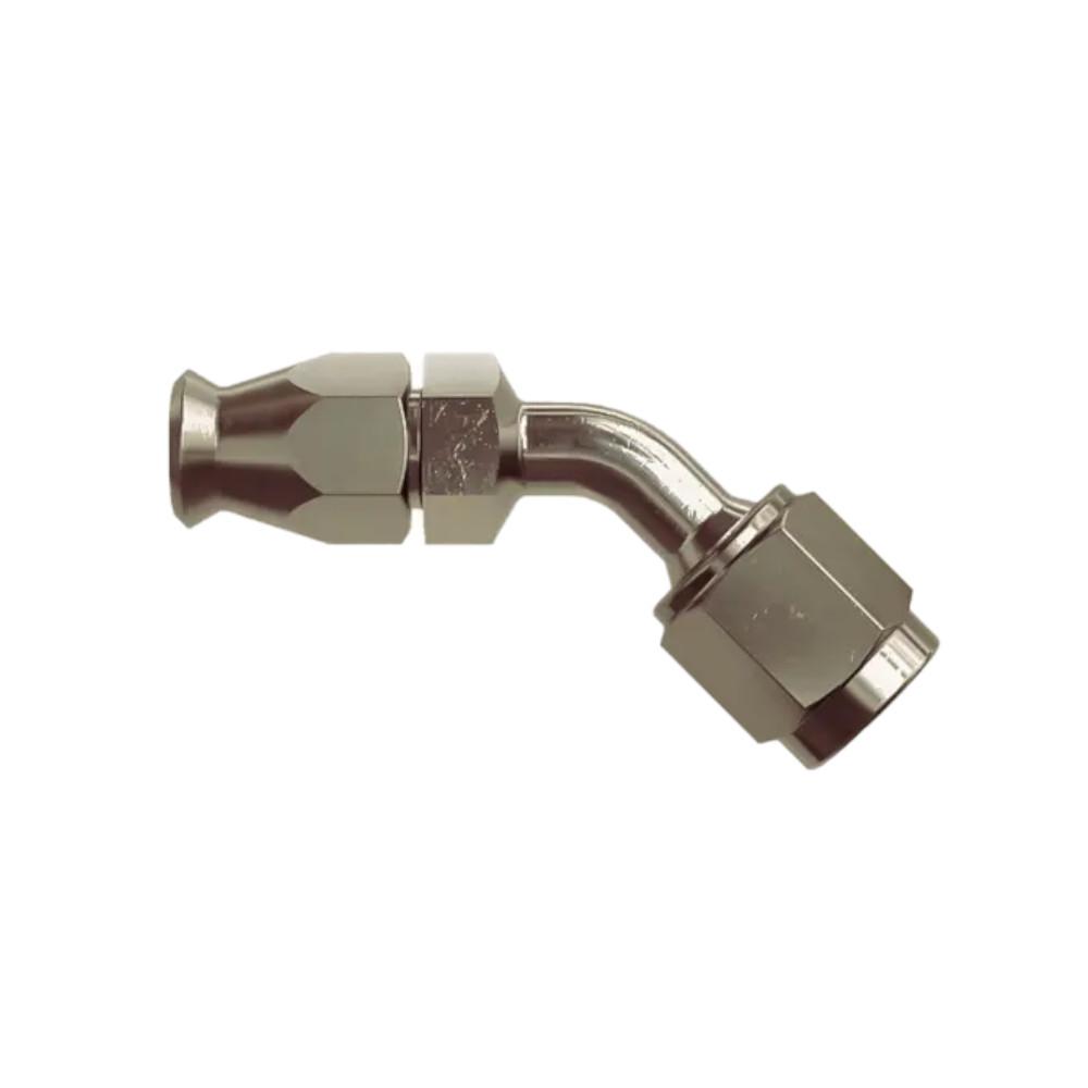 Raccordo femmina 45° banjo GDB e tubo da crimpare