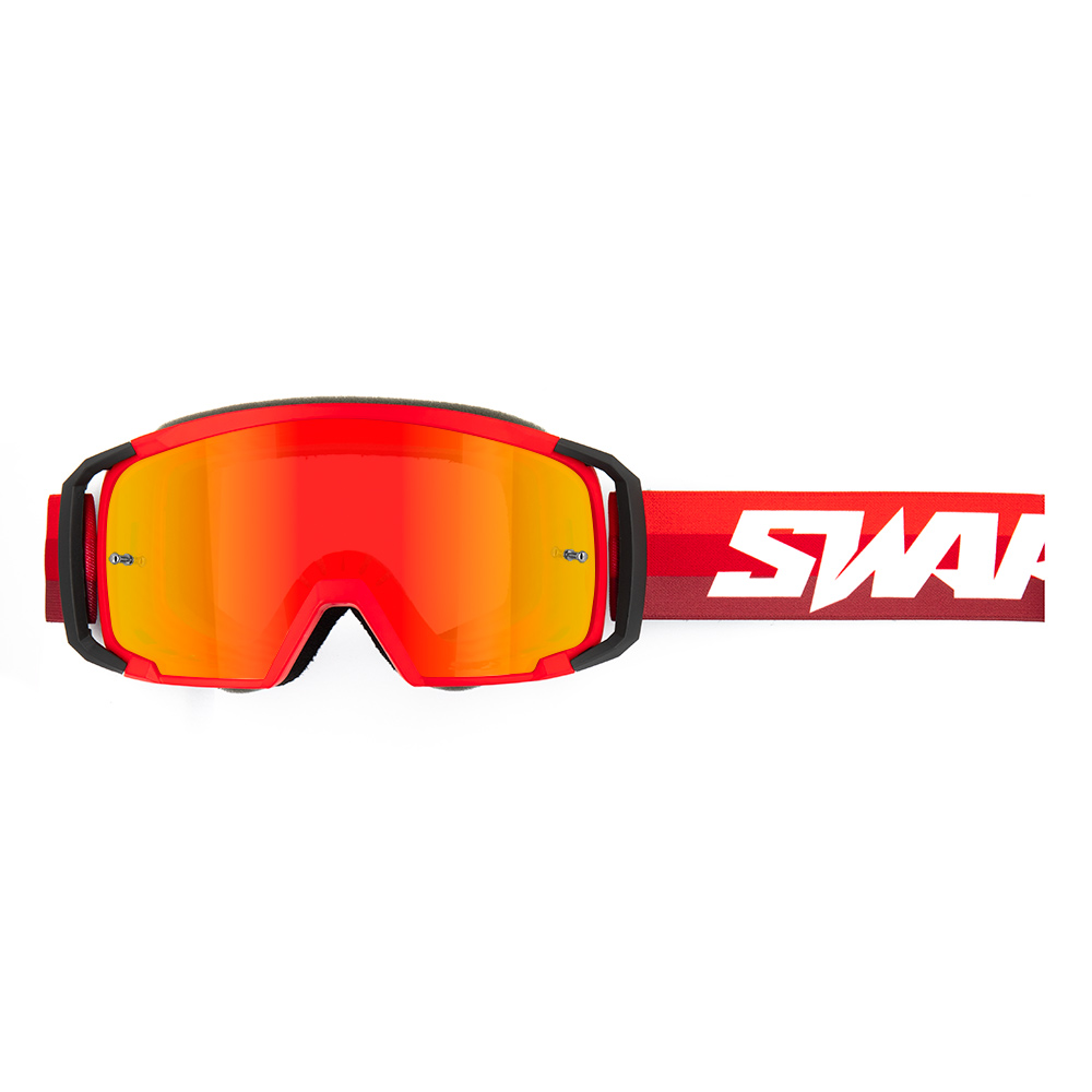 Maschera Cross SWAPS SCRUB V2 - ROSSA LENTE IRIDIUM ROSSA