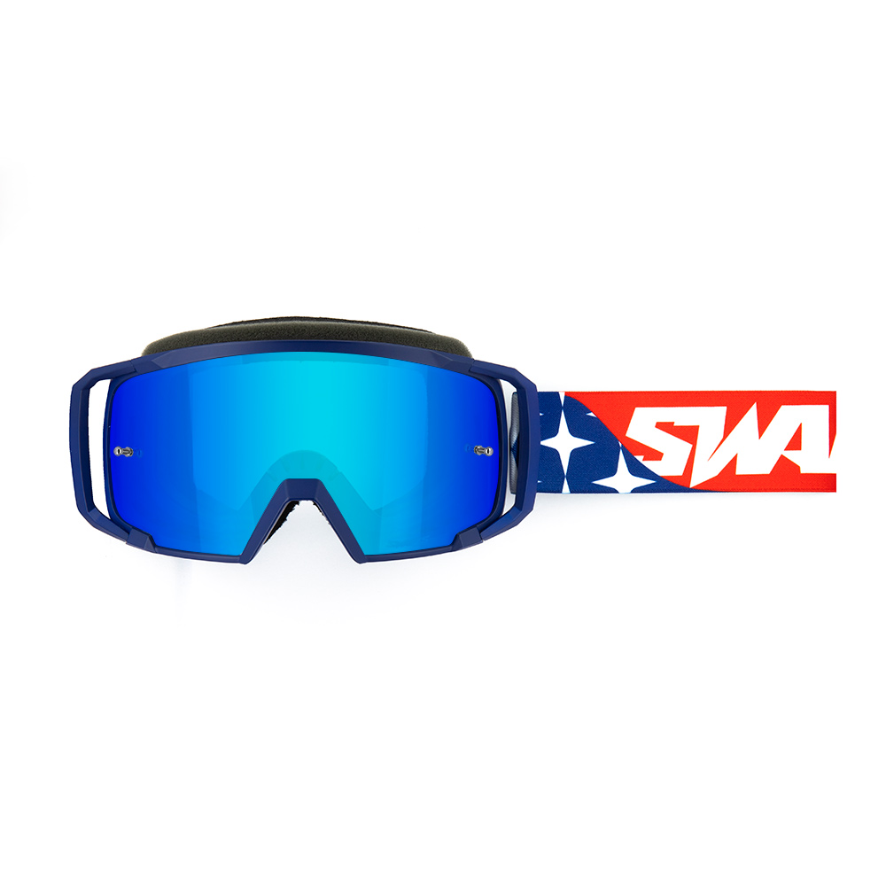 Maschera Cross SWAPS SCRUB V2 - AMERICA LENTE IRIDIUM BLU